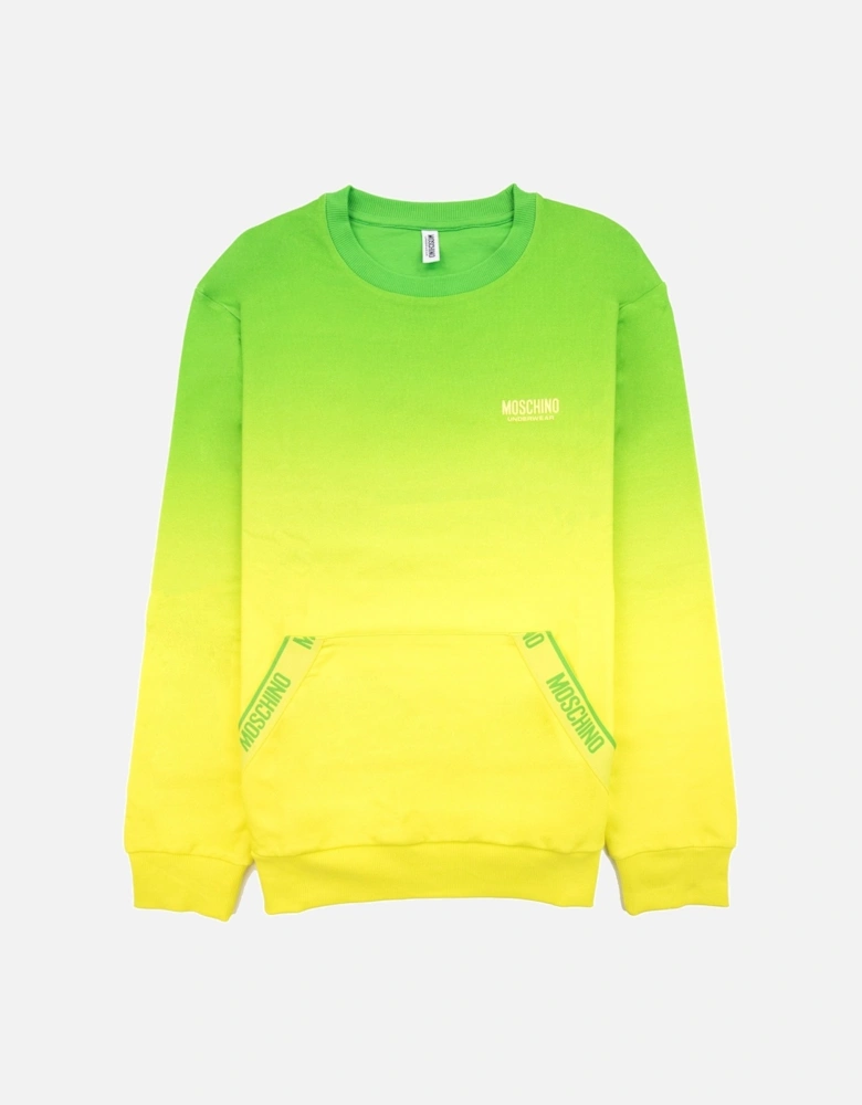 Underwear Pocket Tape Logo Sweatshirt Green/yellow