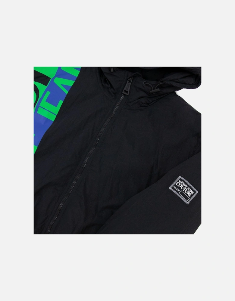 Jeans Couture Logo Accent Jacket Black