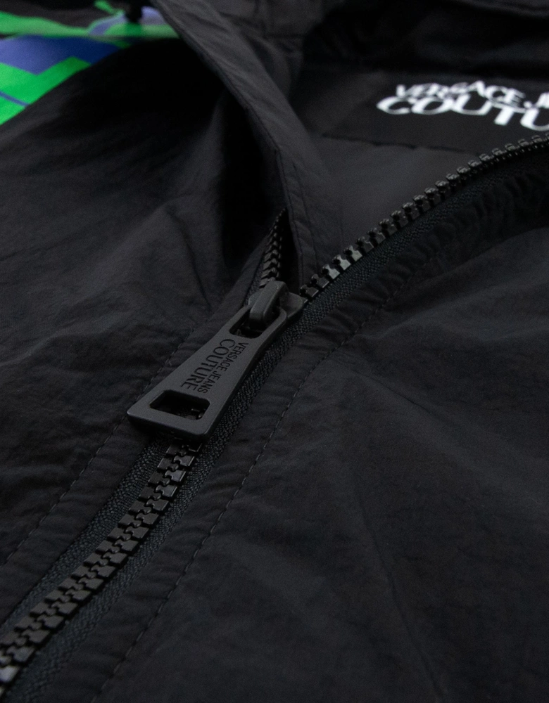 Jeans Couture Logo Accent Jacket Black