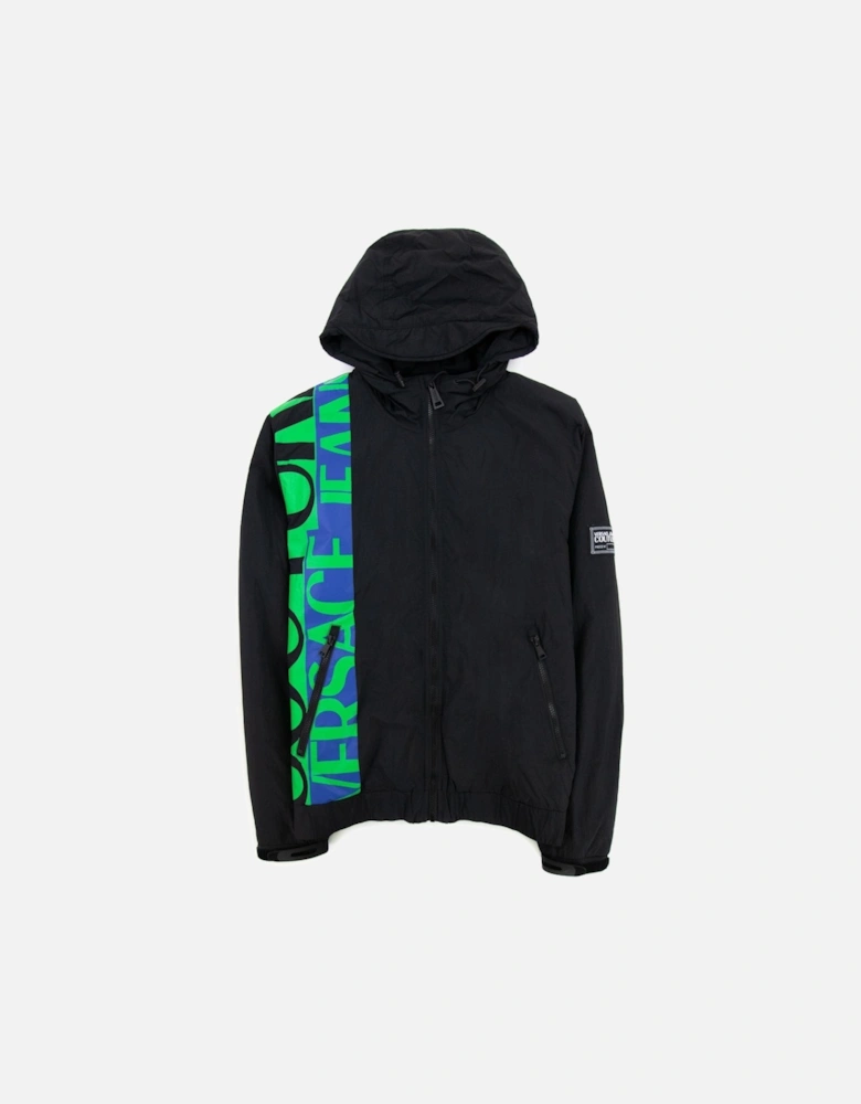 Jeans Couture Logo Accent Jacket Black