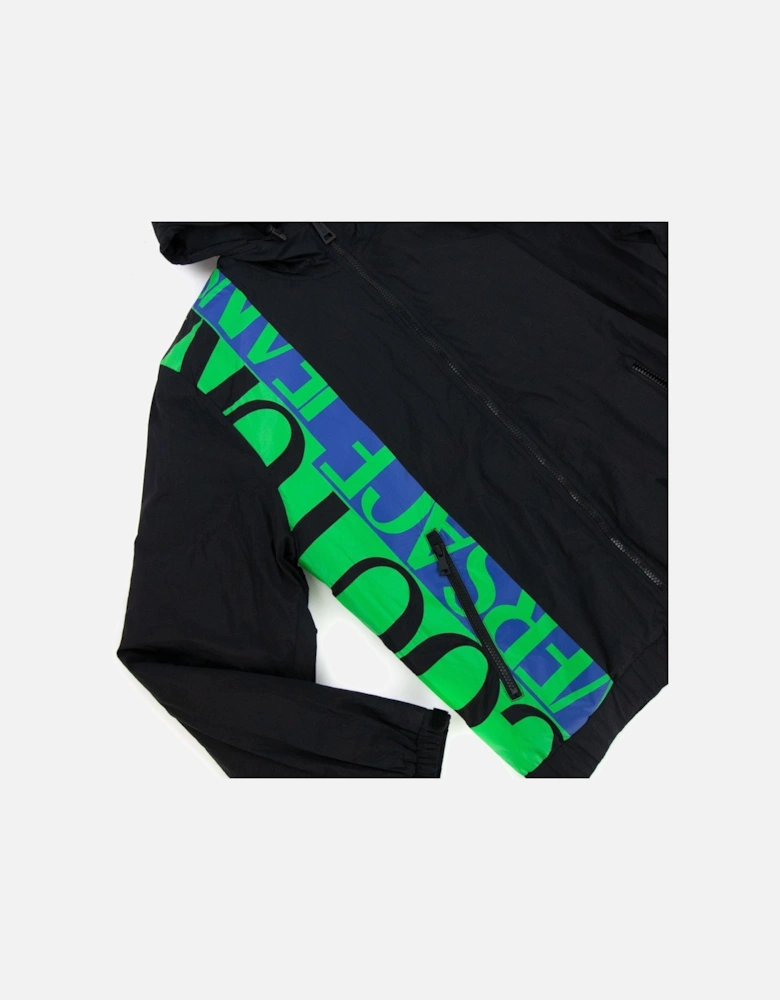 Jeans Couture Logo Accent Jacket Black