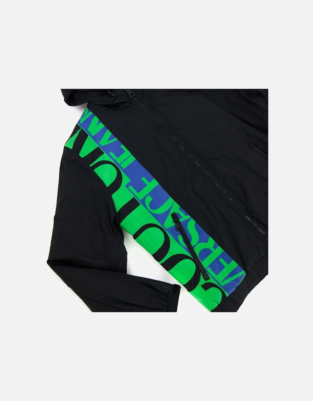 Jeans Couture Logo Accent Jacket Black