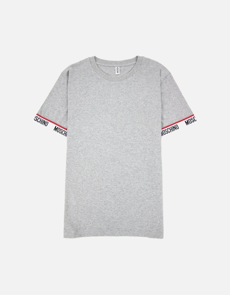Underwear Tape Cuff Sleeve T Shirt Grey 0489