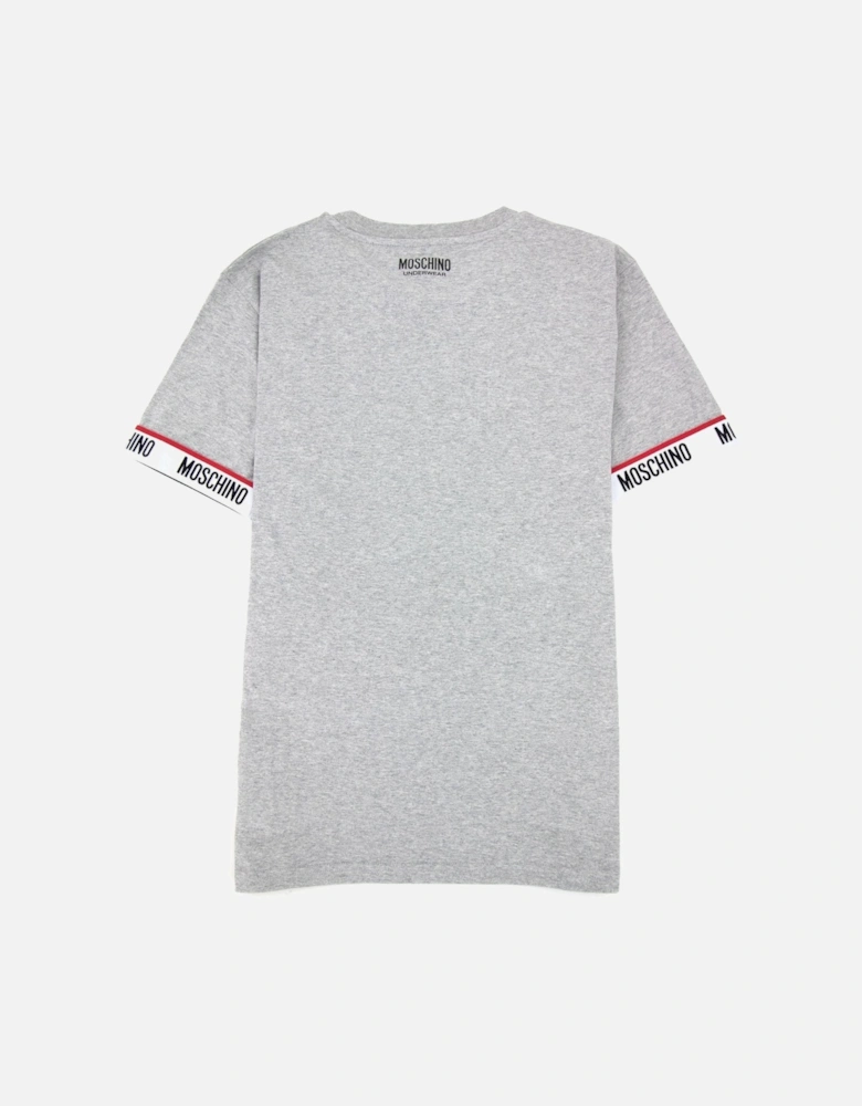 Underwear Tape Cuff Sleeve T Shirt Grey 0489