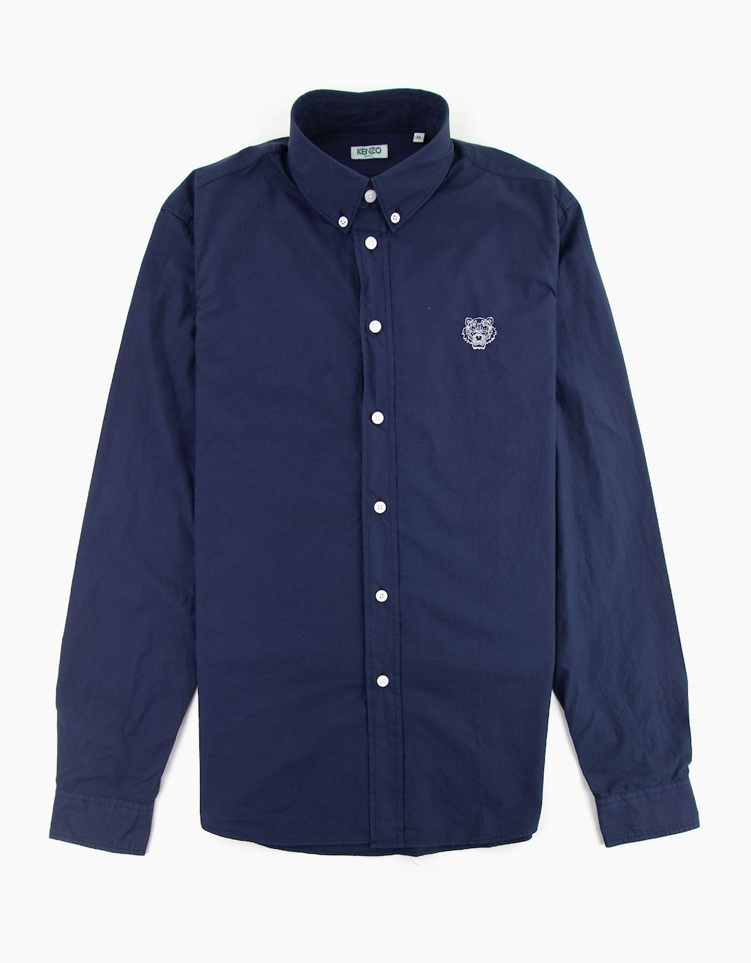 Men's Kenzo Casual Tiger Shirt Navy - Size: 38/Regular