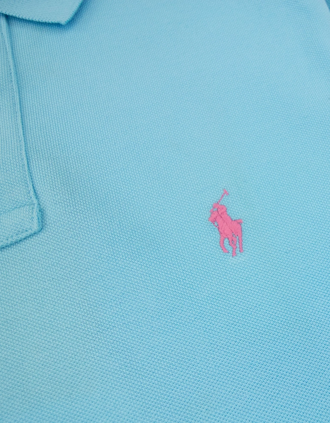 Slim Fit Short Sleeve Polo Turquoise