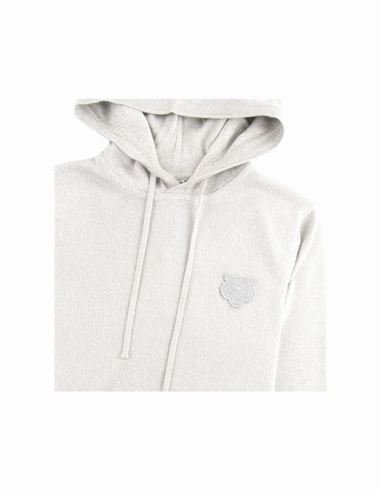 Tiger Logo Hoodie Marl Grey