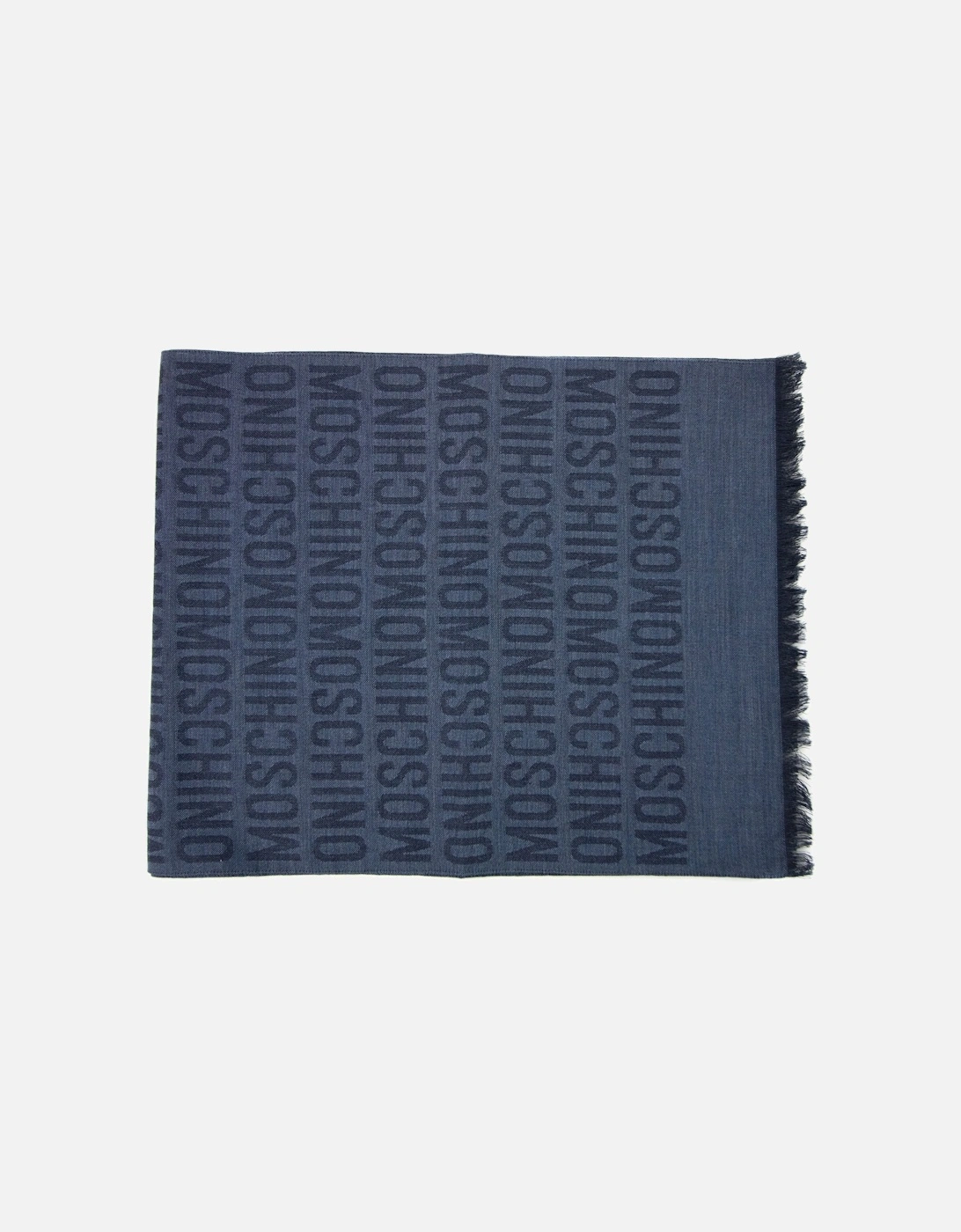 All Over Logo Print Scarf Sky Blue, 4 of 3