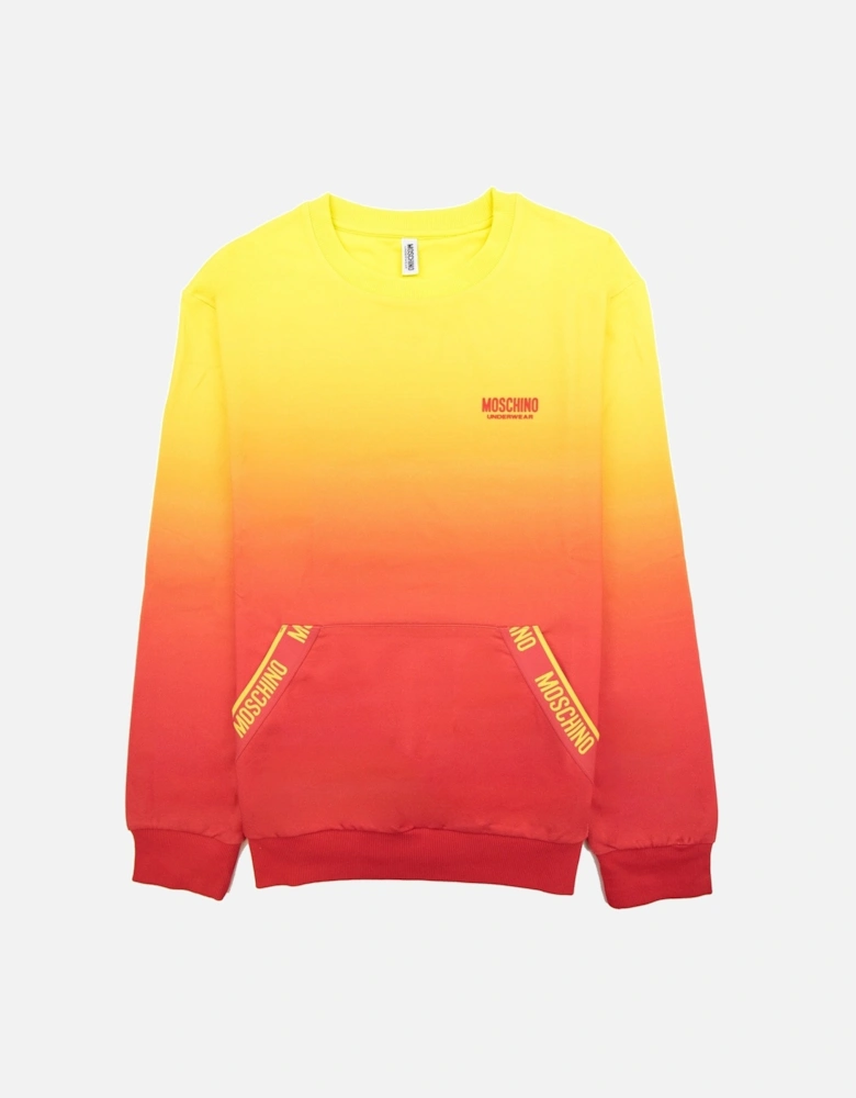Underwear Pocket Tape Logo Sweatshirt Yellow/red