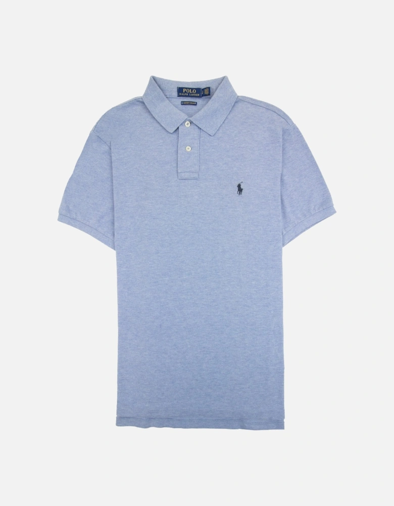 Slim Fit Short Sleeve Polo Sky Blue