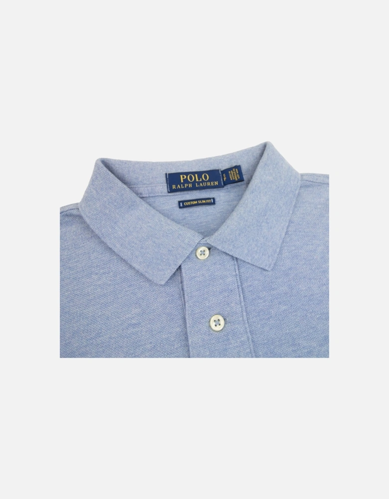 Slim Fit Short Sleeve Polo Sky Blue