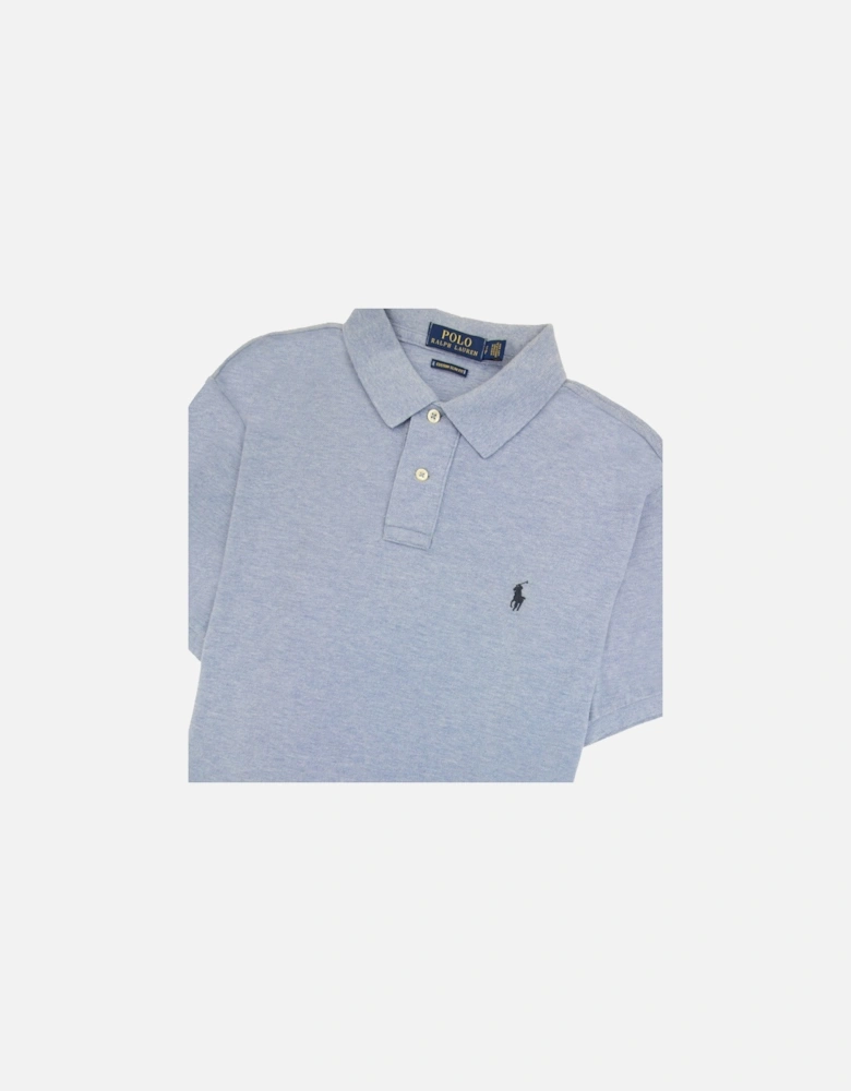 Slim Fit Short Sleeve Polo Sky Blue
