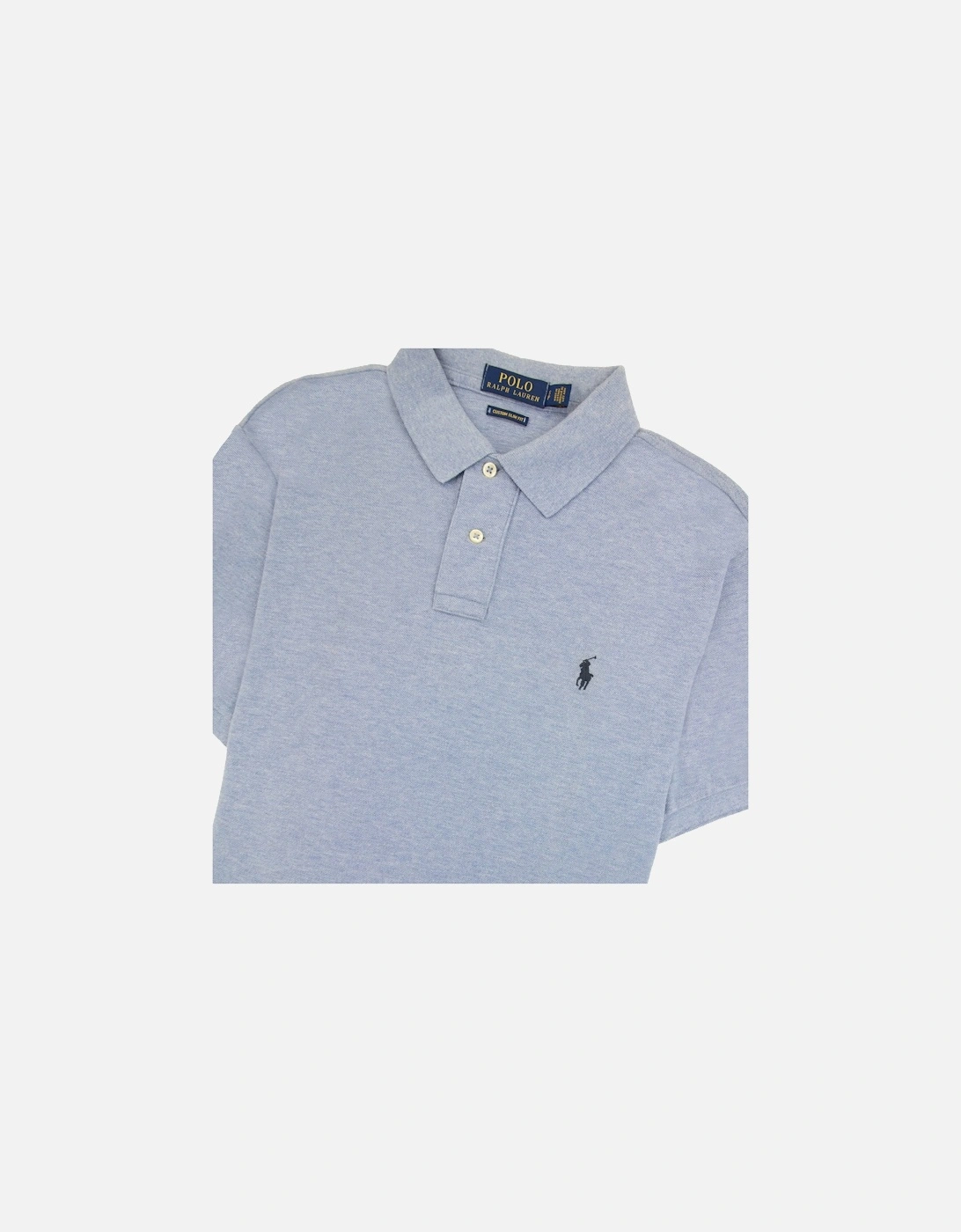 Slim Fit Short Sleeve Polo Sky Blue