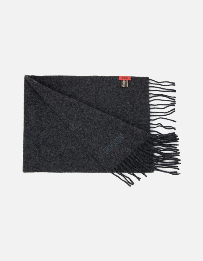 Sciarpa Knitted Logo Scarf Dark Grey