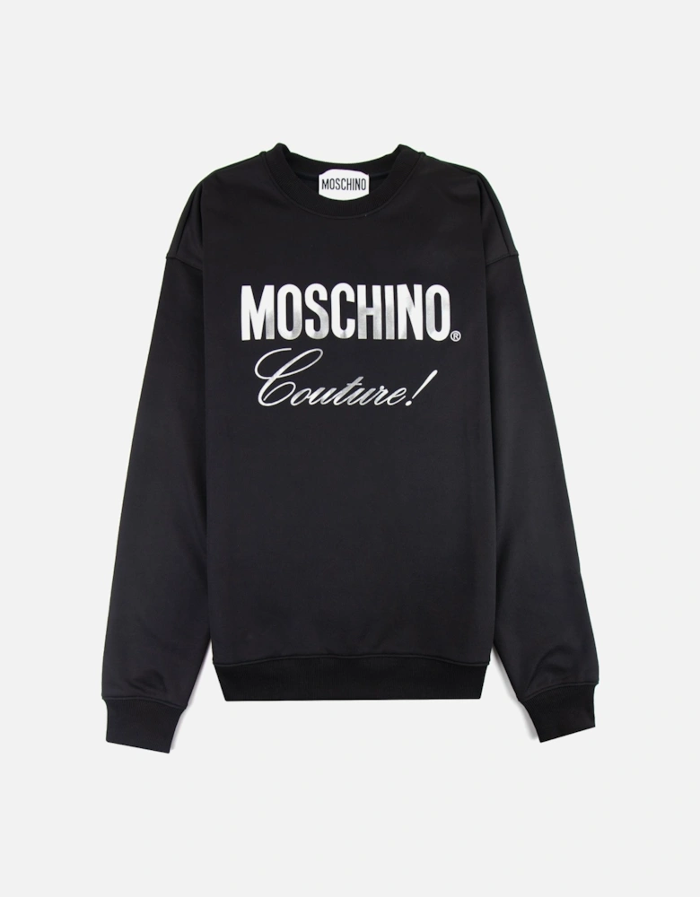 Couture Silver Logo Sweatshirt Black