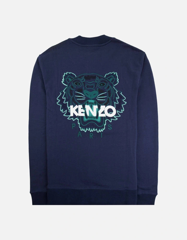 Tiger Teddy Zip Bomber Jacket Navy Blue