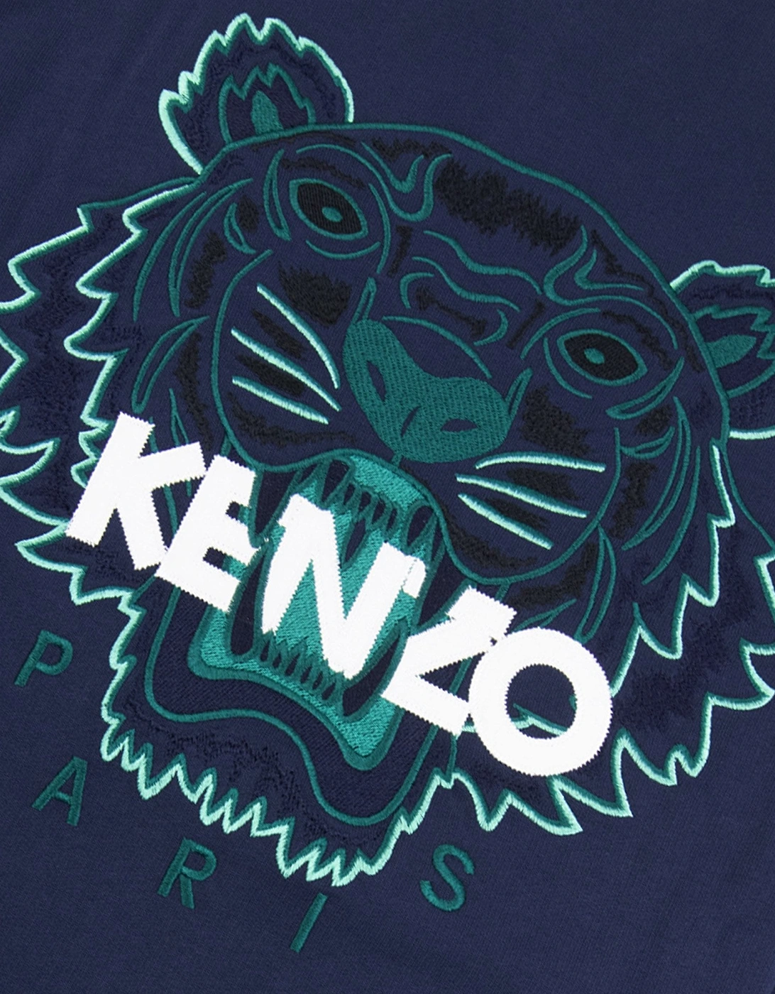 Tiger Teddy Zip Bomber Jacket Navy Blue