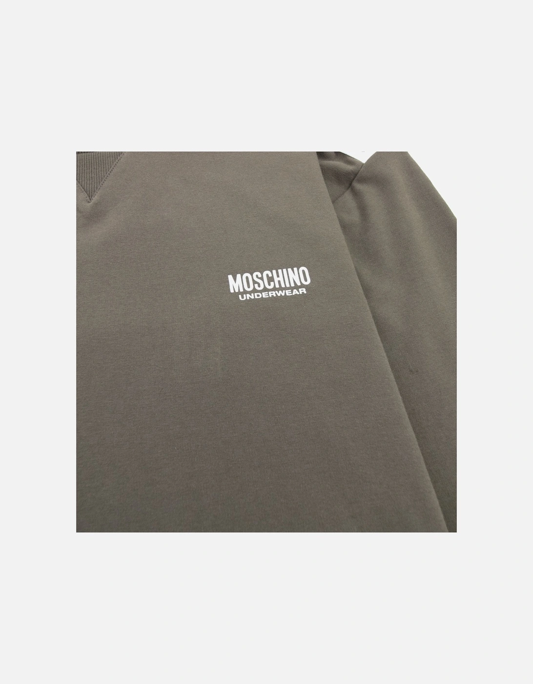 Underwear Shoulder Tape Crew Neck Sweatshirt Khaki