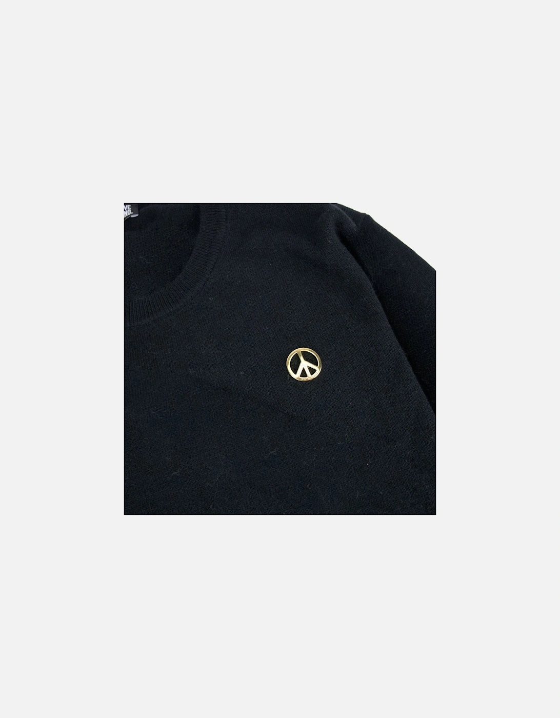 Gold Peace Logo Sweatshirt Black SA30