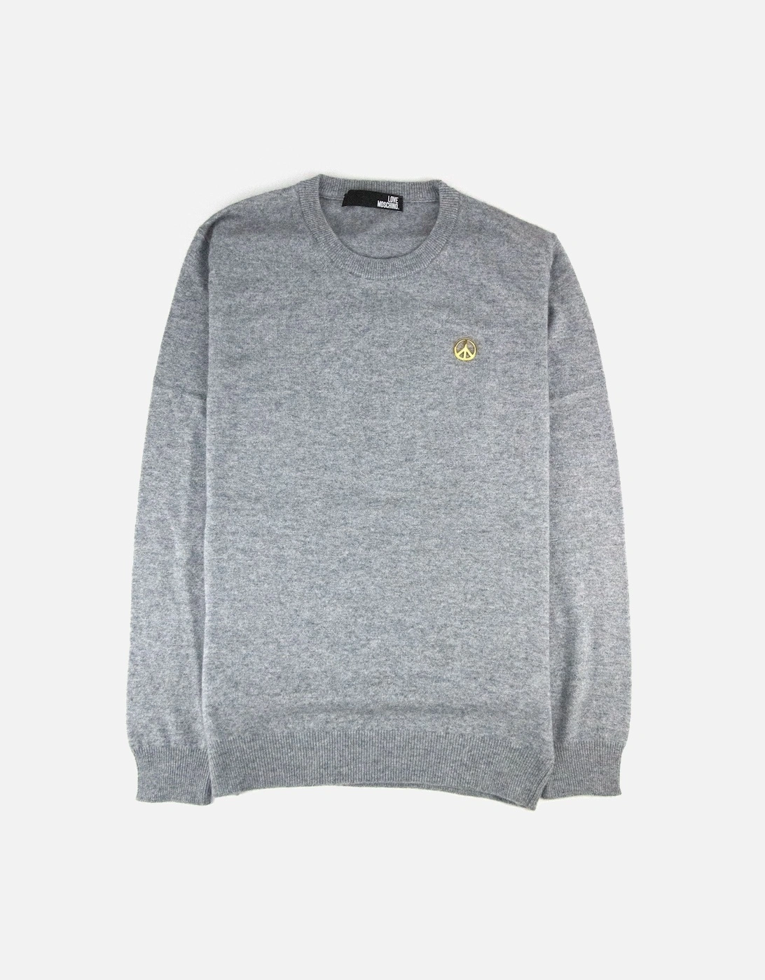 Gold Peace Logo Sweatshirt Grey SA30, 3 of 2
