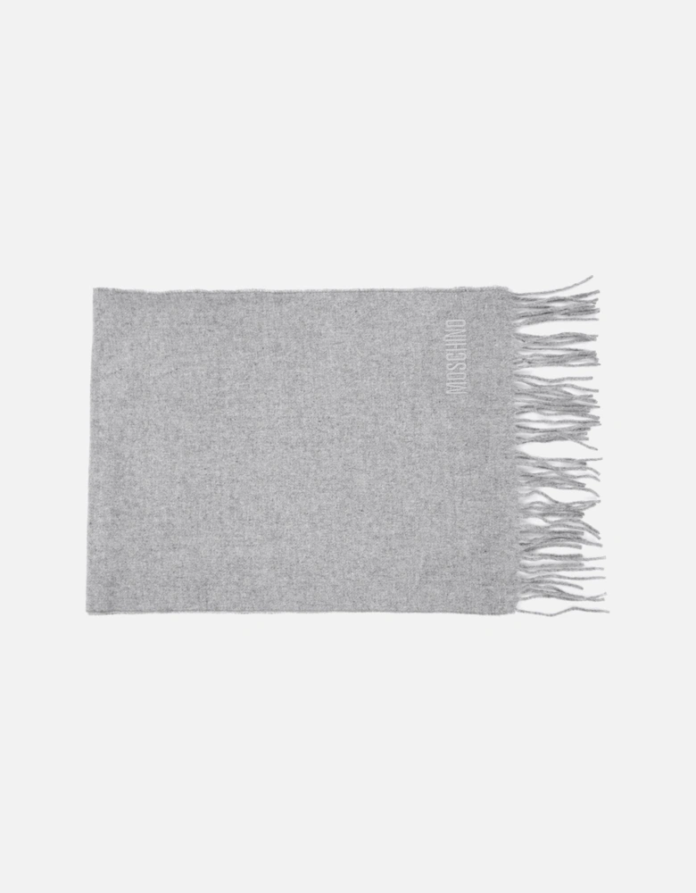 Sciarpa Knitted Logo Scarf Light Grey