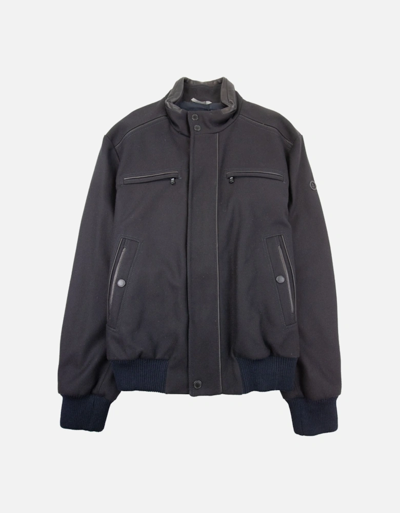 Paul And Shark Metal Arm Logo Woven Jacket Black 050