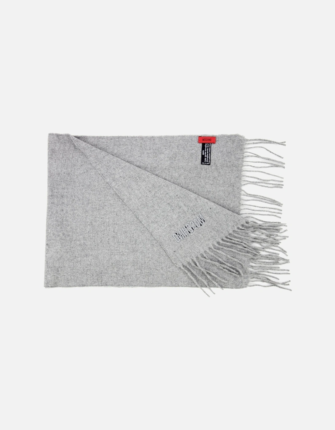 Sciarpa Knitted Logo Scarf Light Grey