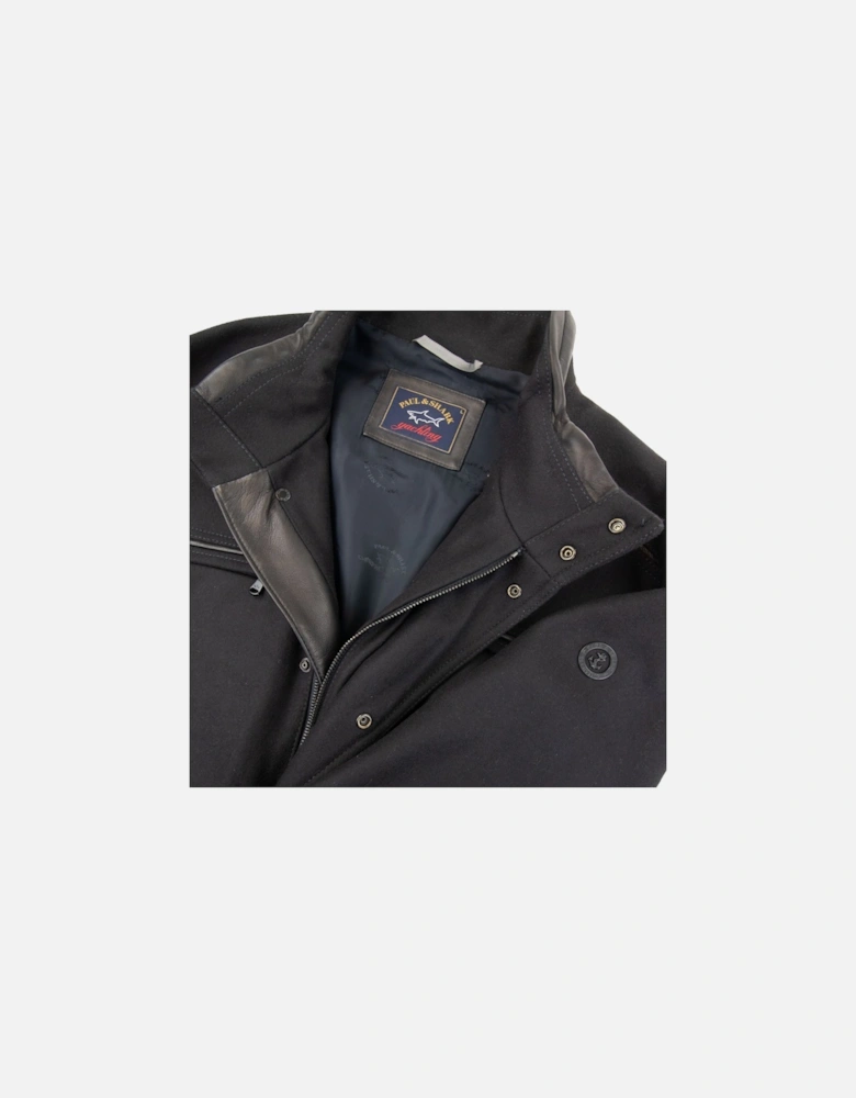 Paul And Shark Metal Arm Logo Woven Jacket Black 050