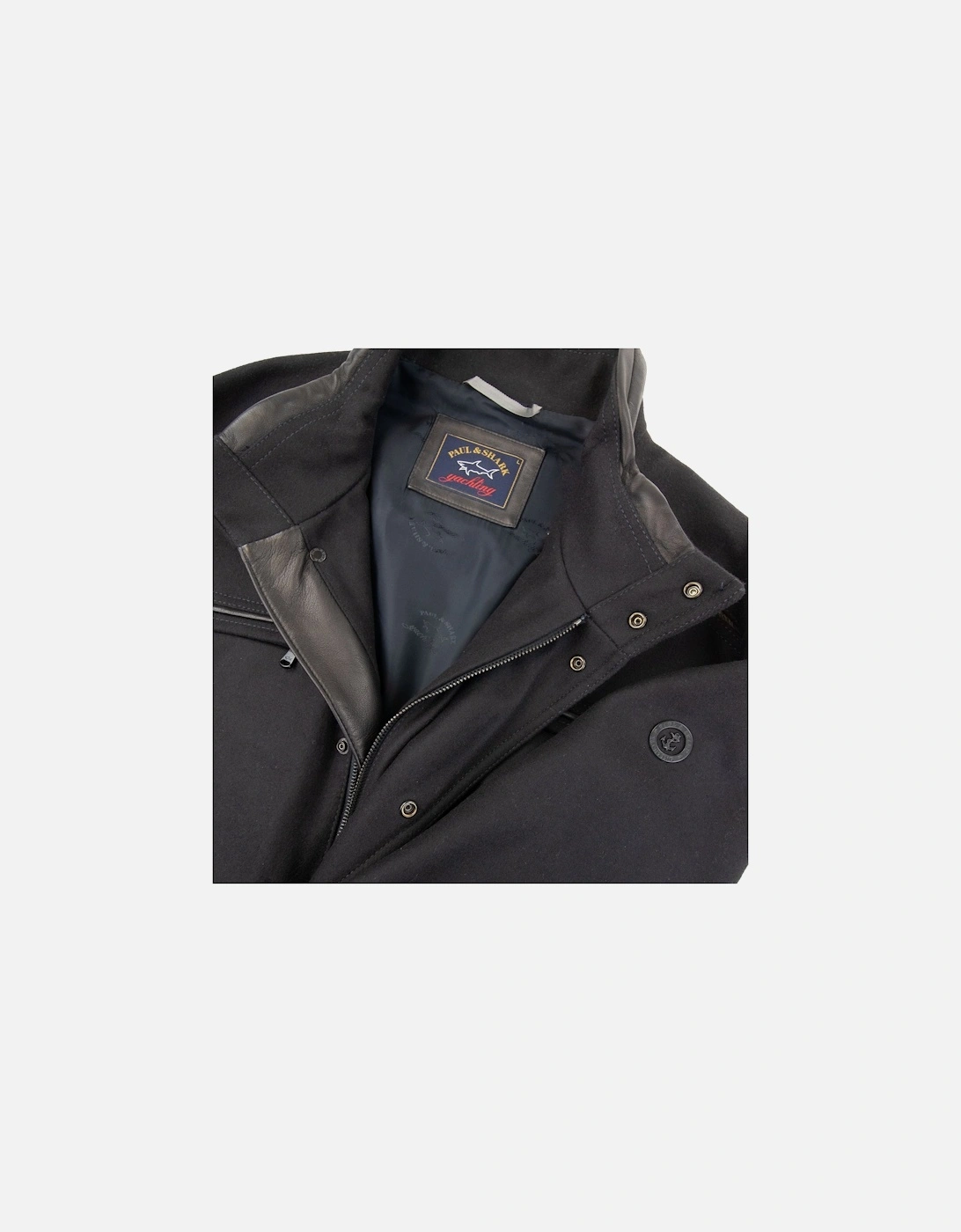 Paul And Shark Metal Arm Logo Woven Jacket Black 050
