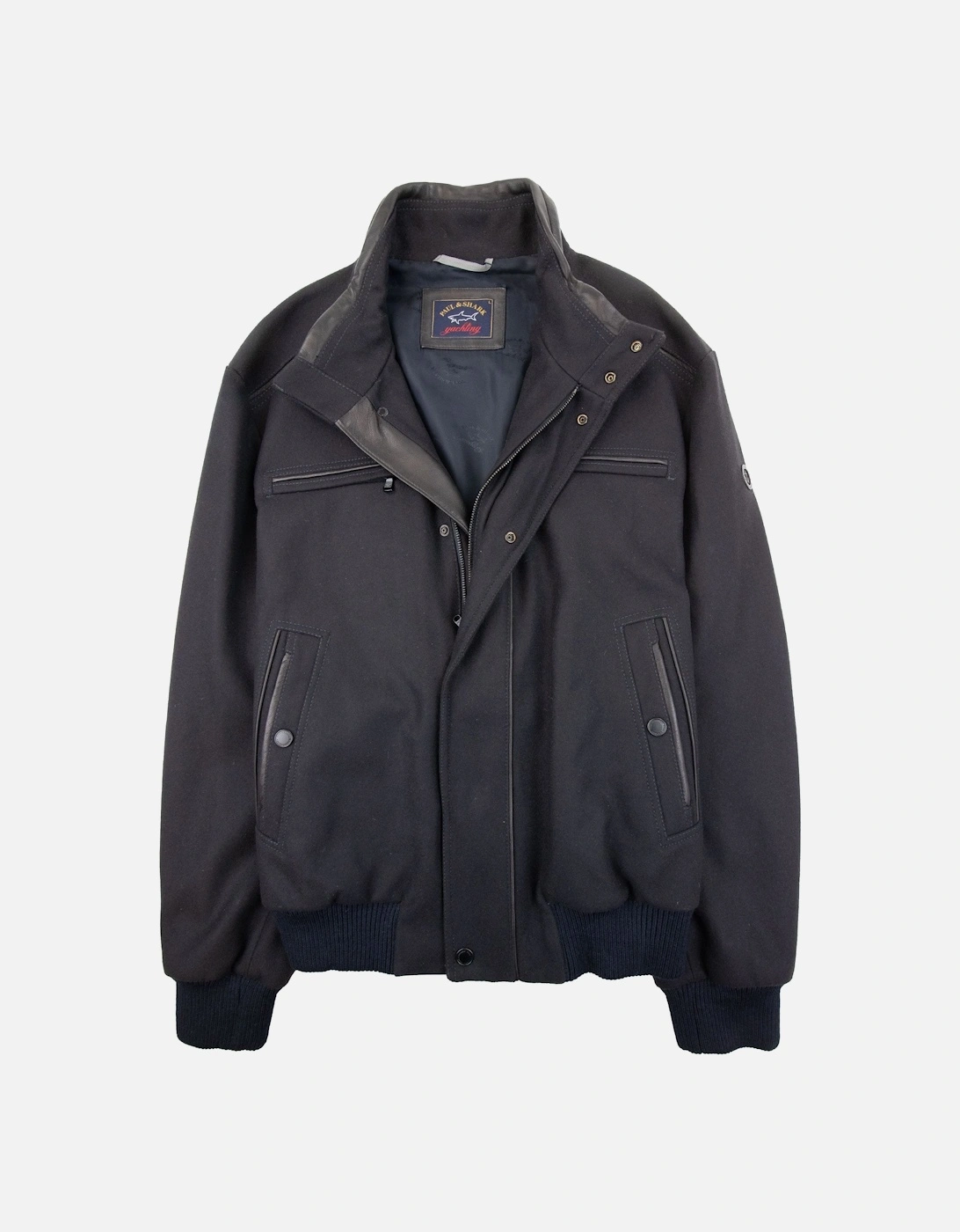 Paul And Shark Metal Arm Logo Woven Jacket Black 050