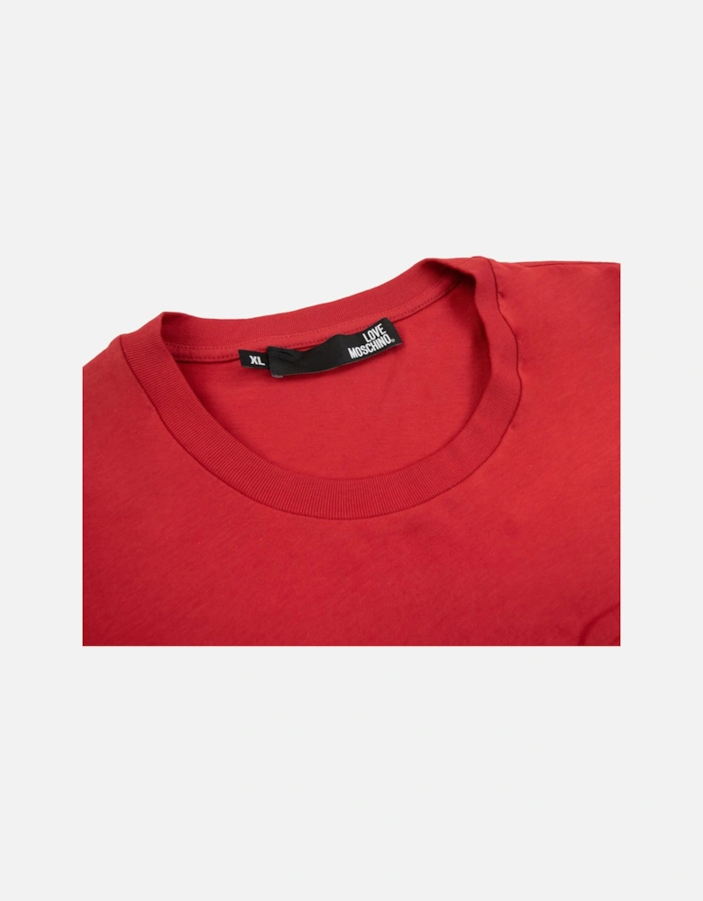 Embossed Logo T Shirt Red