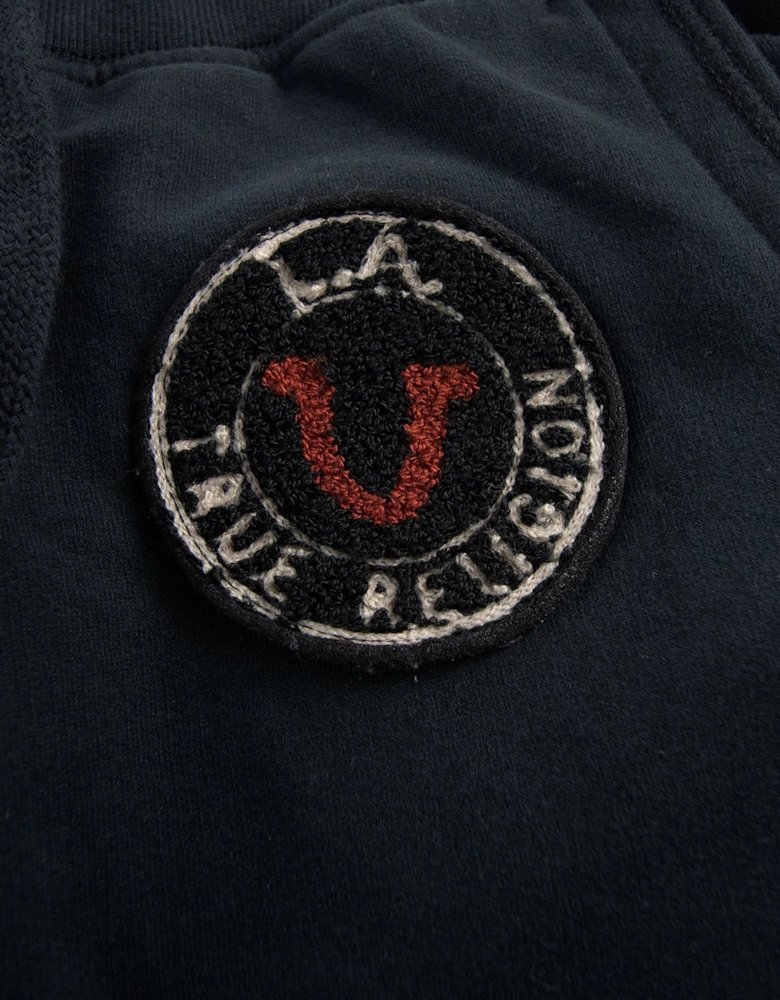 Patch Adjustable Cuff Jogging Pant Jet Black