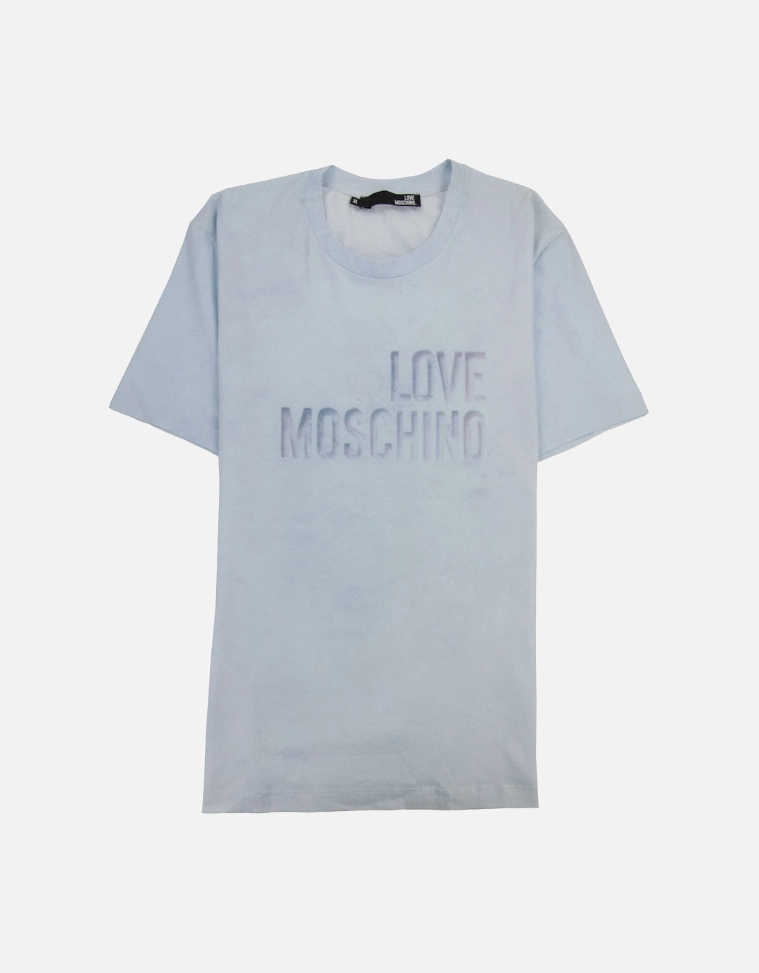 Printed Logo T Shirt Sky Blue, 3 of 2