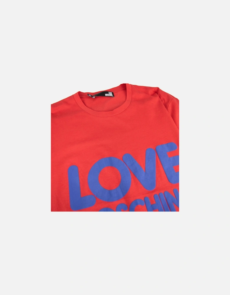 Printed Logo T Shirt Red