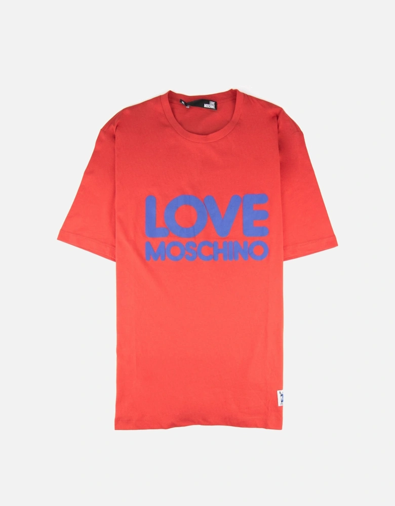 Printed Logo T Shirt Red