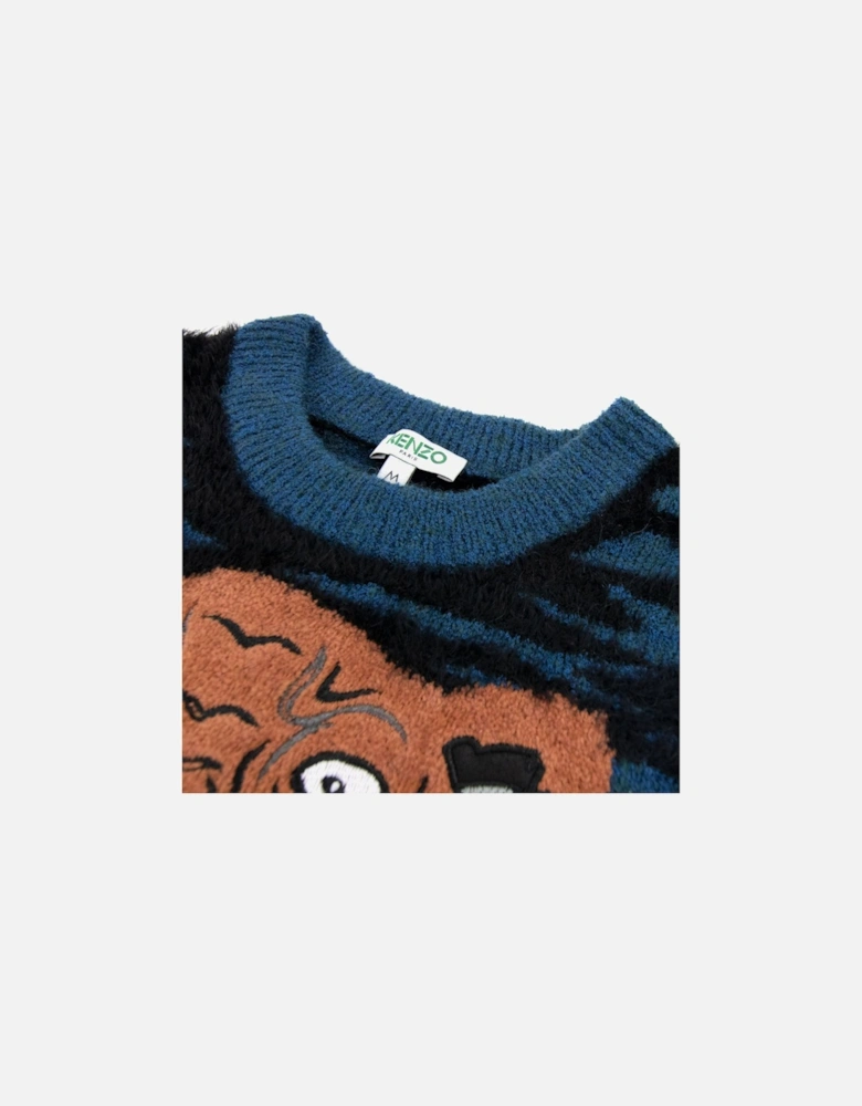 Claw Tiger Jumper Blue/orange