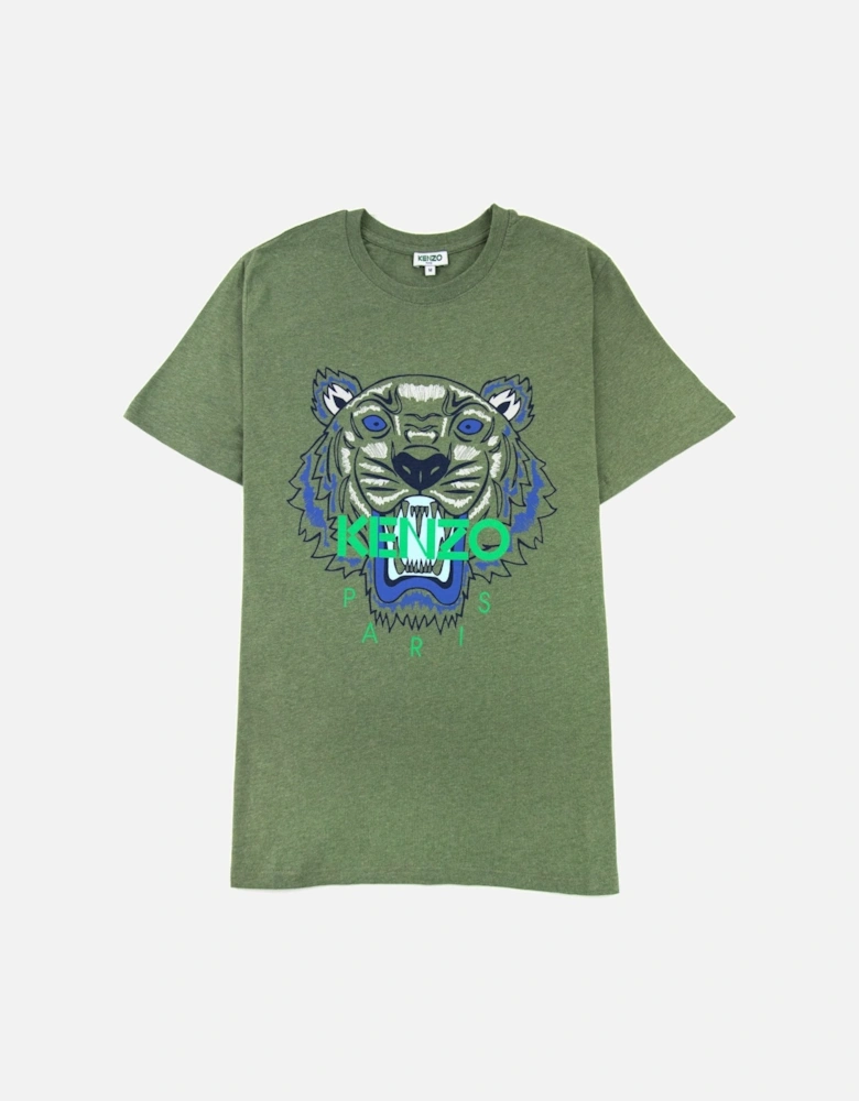 Icon Tiger T-shirt Marl Green