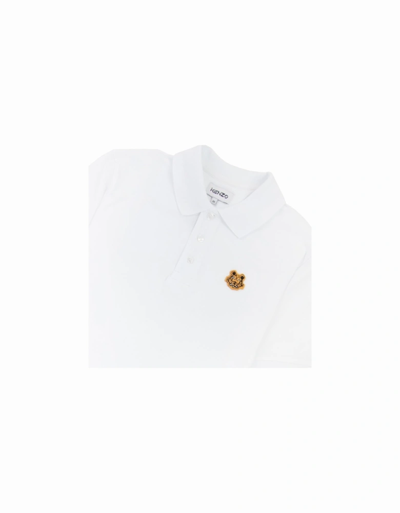 Tiger Crest Polo White