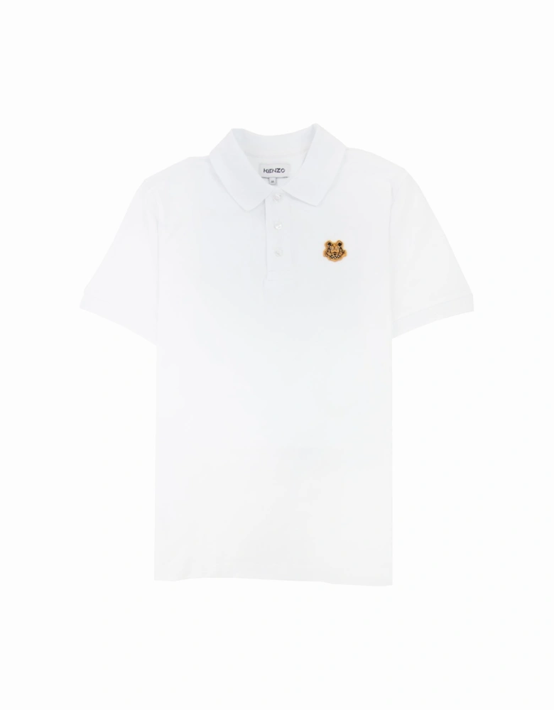 Tiger Crest Polo White