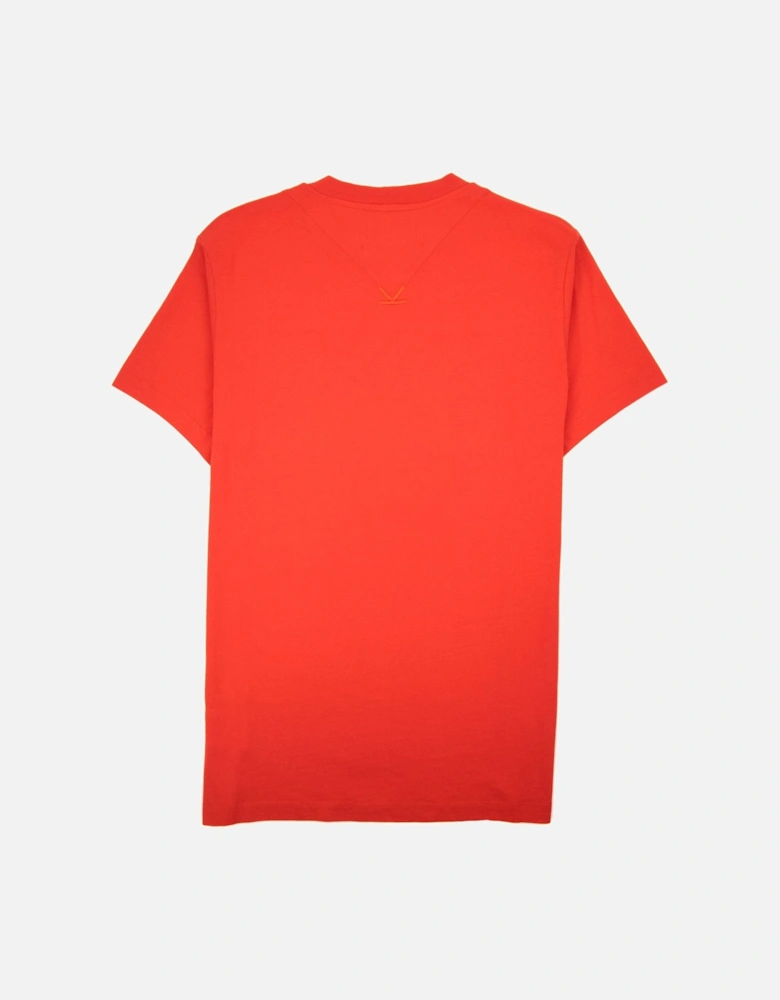 Logo Patch T Shirt Red