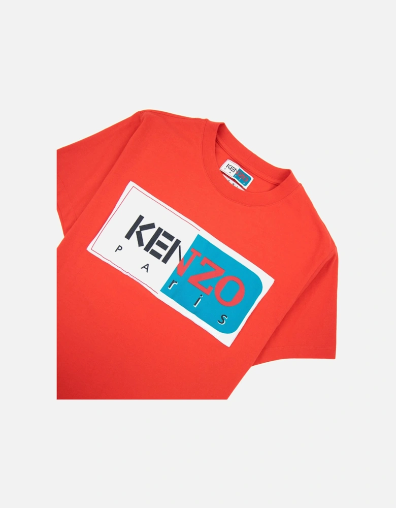 Logo Patch T Shirt Red