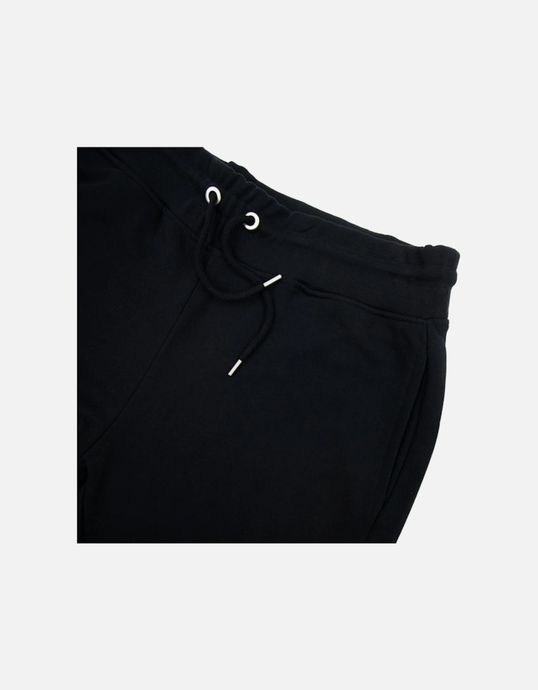 Back Pocket Embossed Logo Tracksuit Pants Black