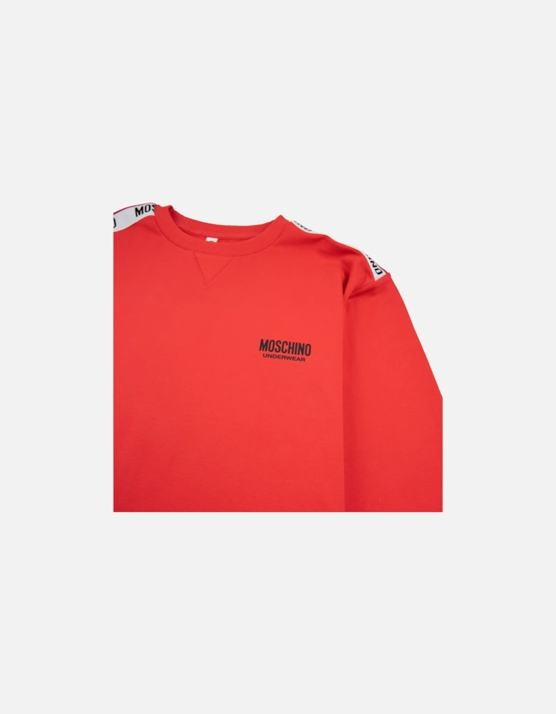 Underwear Shoulder Logo Sweatshirt Red