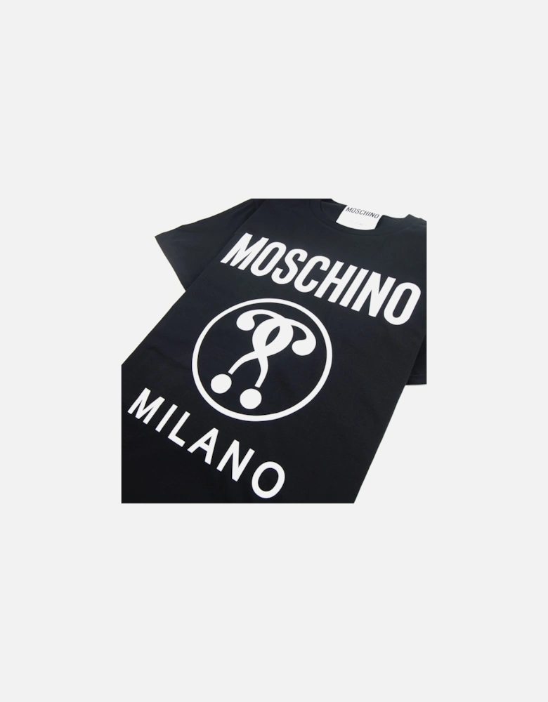 Couture Question Mark Jersey T-shirt Black 0555