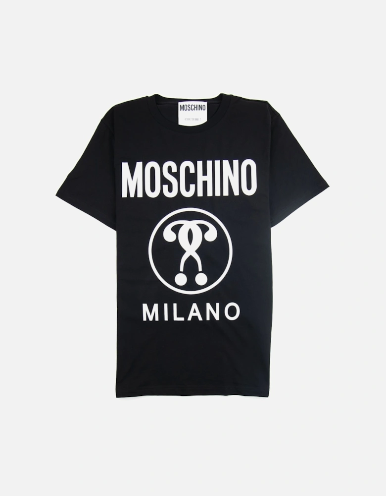 Couture Question Mark Jersey T-shirt Black 0555