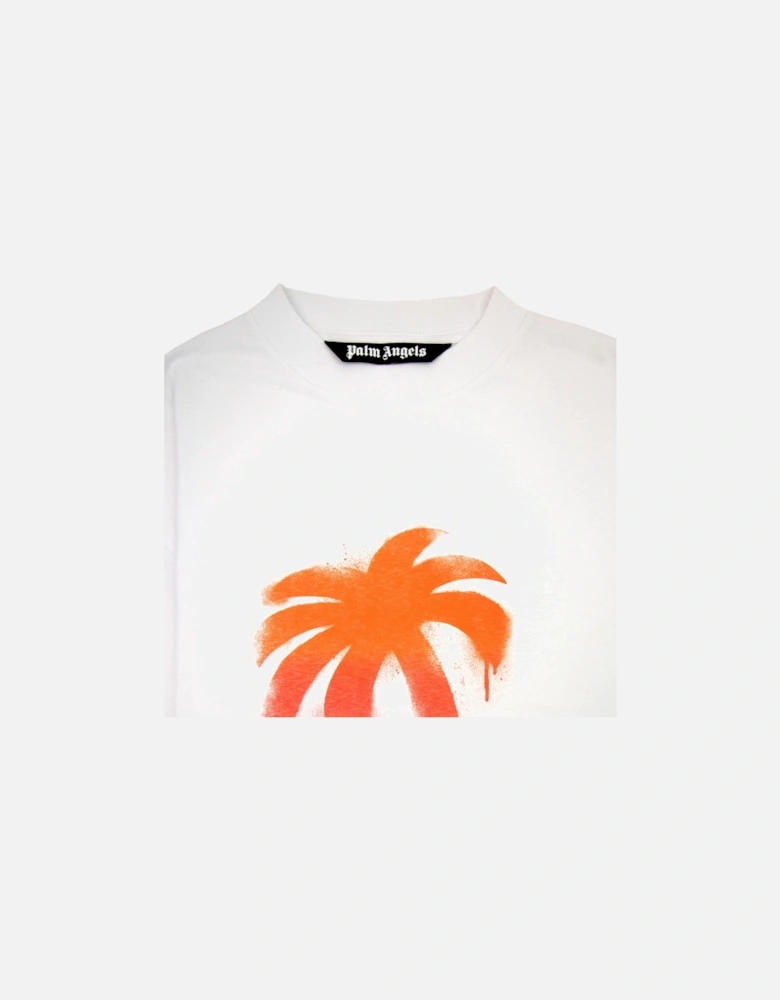 Sprayed Palm Classic Tee White