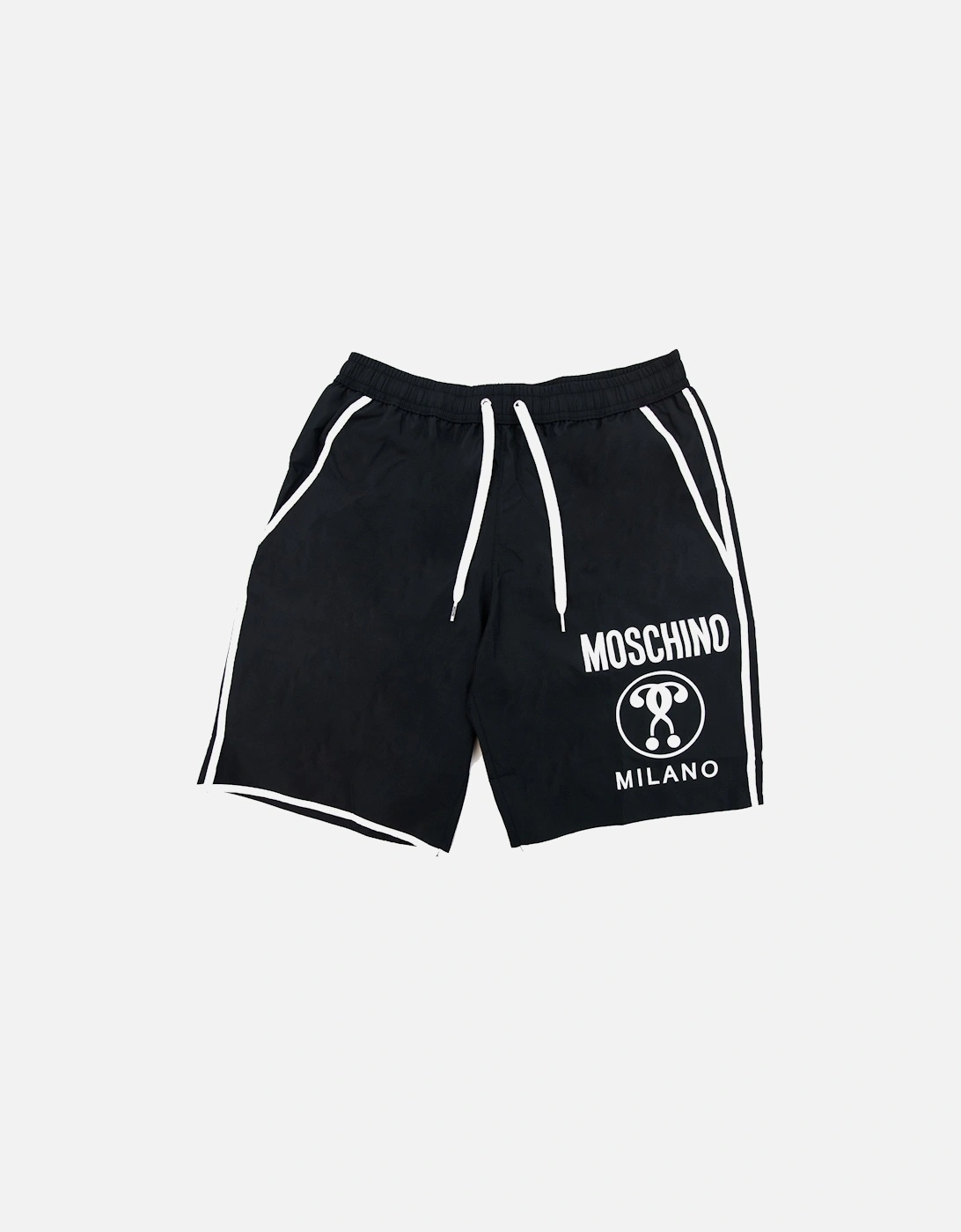 Underwear Double Question Mark Longwear Nylon Shorts Black, 5 of 4