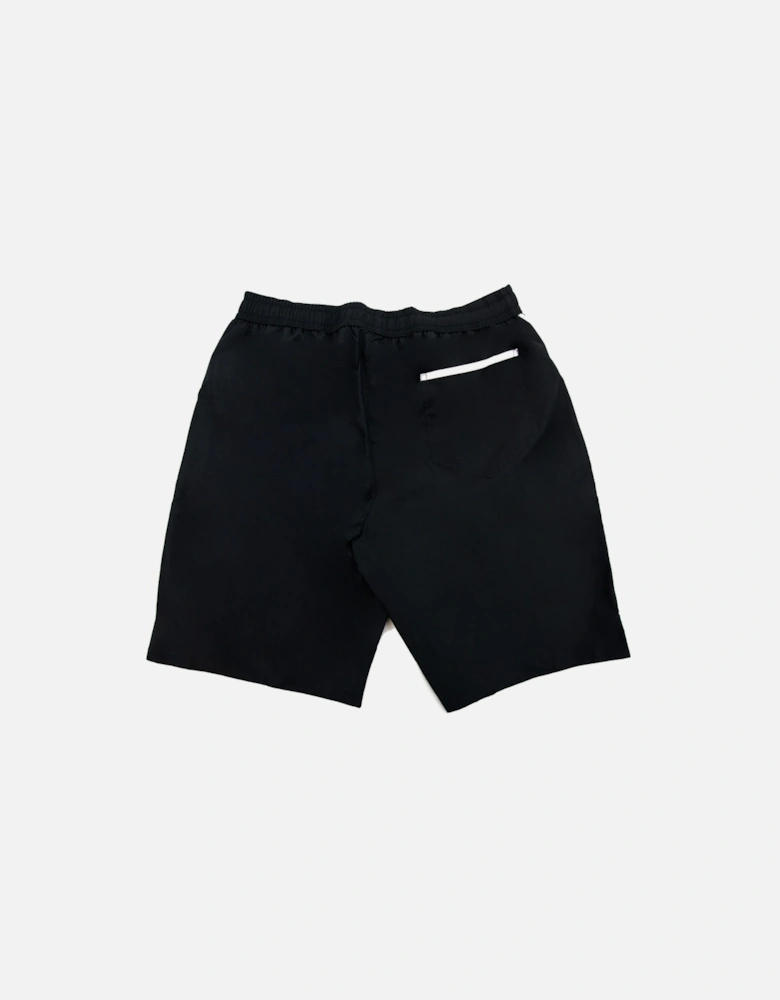 Underwear Double Question Mark Longwear Nylon Shorts Black
