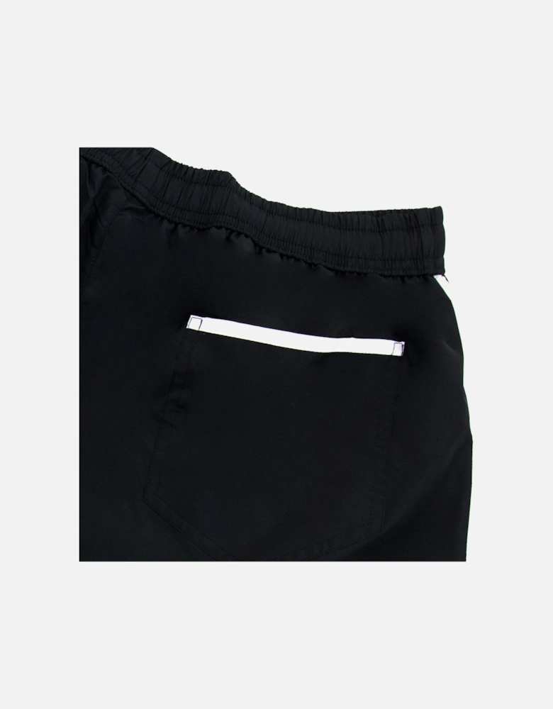 Underwear Double Question Mark Longwear Nylon Shorts Black