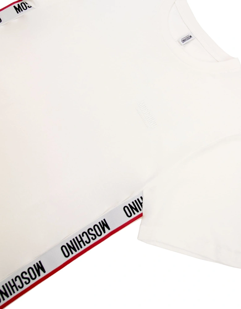 Underwear Chest Logo Tape T Shirt White 0001